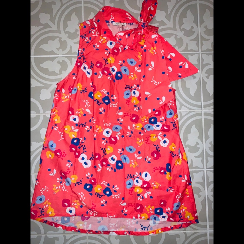 TYLER BOE Sz S Pink Floral Tunic Blouse